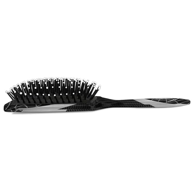 Kids Hair Brush for Boys Girls Toddler - Detangler Hairbrush for Wet Dry Thin Long Curly Hair Pain-Free Comb (Grey Web)