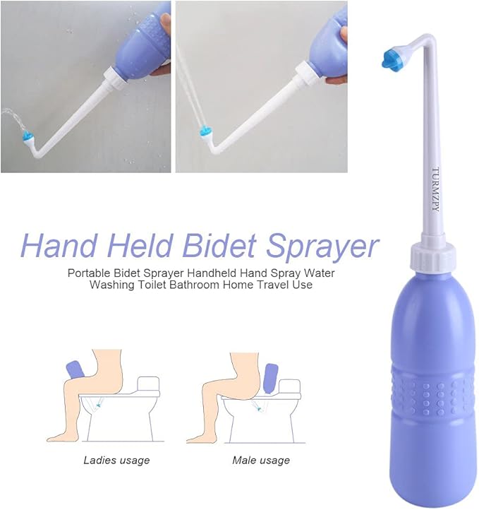 Portable Bidet 600ml Travel Bidet Plastic EVA Bottle Personal Hygiene Bidets Cleaning Device
