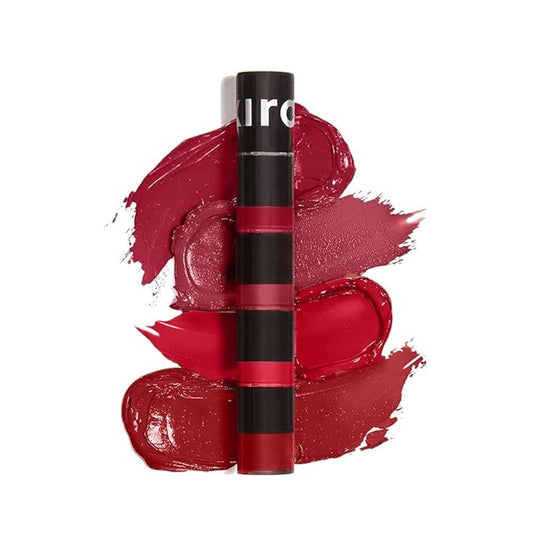 KIRO Four Play Non-Stop Airy Matte Liquid Lip Stack – Dominant Red | 4 Nude Lipstick Shades | Long-Lasting, Transfer-Proof, Hydrating, Lightweight | Infused with Avocado & Apricot Oils | 6ml