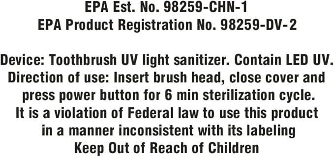 Wagner & Stern UV Toothbrush Sanitizer. Rechargeable Battery, 3D Design, Compatible with All Brush Heads.