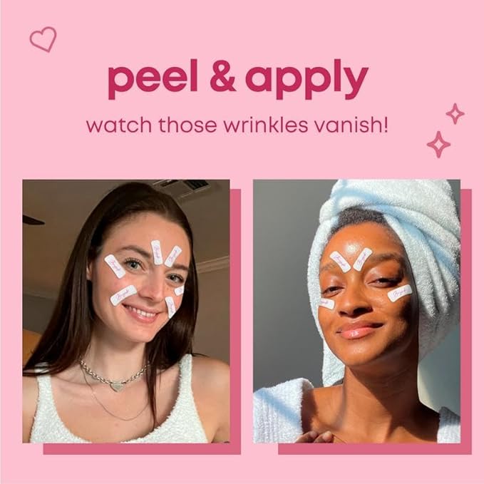 Forehead Wrinkle Patches, Crow’s Feet Patches & Face Lift Tape | Complete Wrinkle Patch Bundle | All-In-One Anti-Aging Smoothing System for Fine Lines, Firming, Lifting & Overnight Wrinkle Prevention