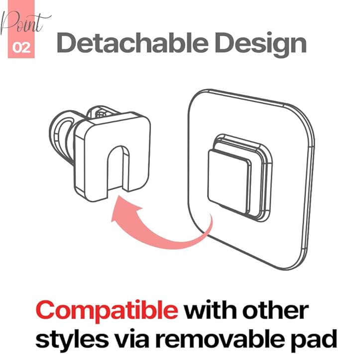 1+1 Silunity Silicone Toothbrush Holder - Suction & Stick, Reusable Sticker - Wall Mounted for Bathroom/Shower - Made in Korea - Ideal for Toothbrushes/Razors (White Pad (1+1), Single)