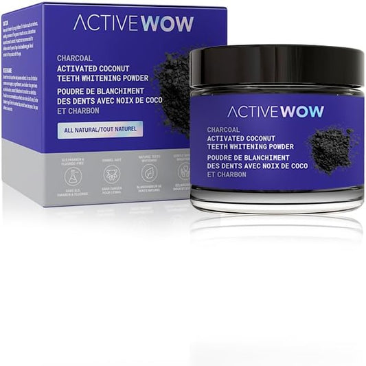 Active Wow Teeth Whitening Charcoal Powder Natural
