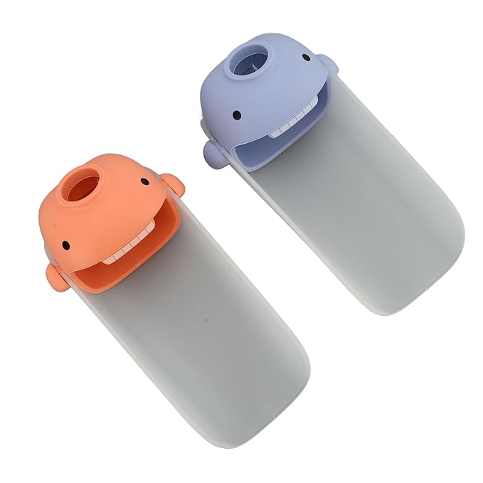 Fdit 2Pcs Cute Toddlers Sink Faucet Extender Easy Installation for Hand Wash in Bathroom Kitchen