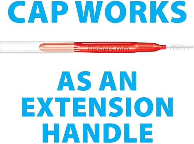 Piksters Interdental Brushes, 35 pk, Size 4, Interdental Tooth Brush for Medium Gaps, Gum Soft Bristles for Plaque Removal, Safe for Braces