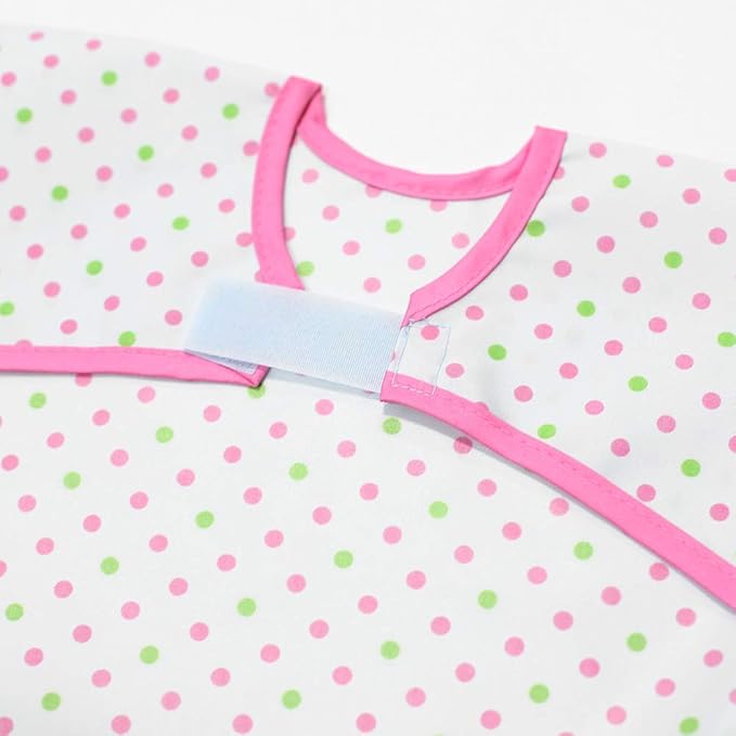 Long Sleeve Waterproof Bib for Toddlers – Soft Feeding Smock for Baby Mealtime, Self-Feeding,BPA-Free, Easy Clean