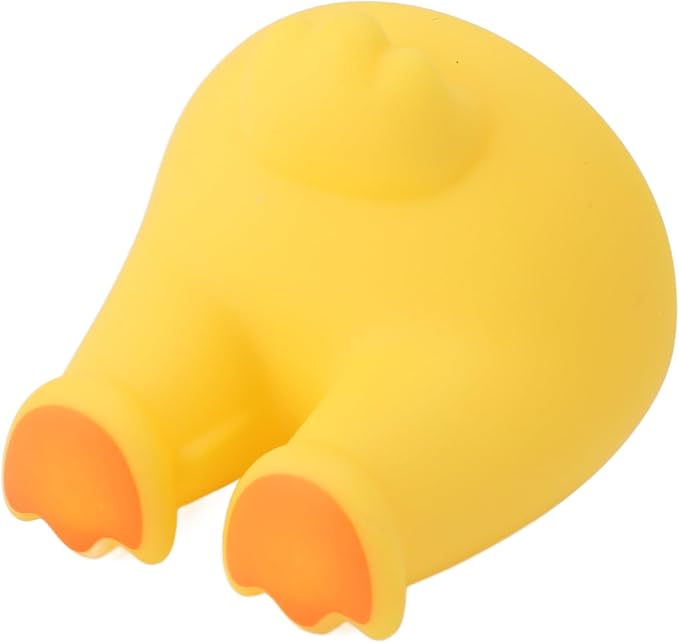 Cute Cartoon Animal Toothbrush Holder Wall Mount Hook Bathroom Kitchen Utility Hanger Toddler Kids Storage Organizer Cable Key Towel Hat Hanging Rack Duck Design