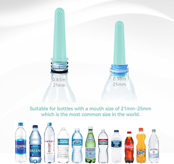 3 Pack Portable Travel Bidet, Toilet, Washing,Shattaf Bidet Water Sprayer, Compatible with Every Bottle (Long)