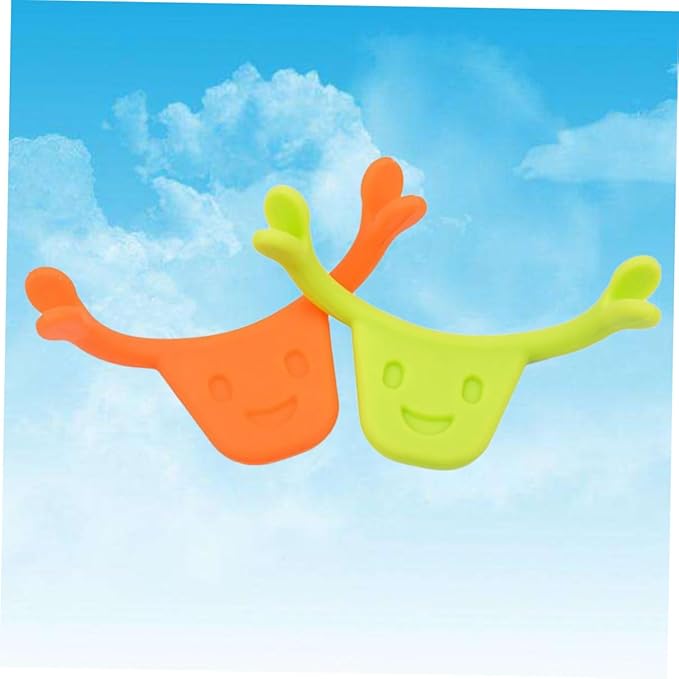 2pcs Smile Maker Silicone Smile Trainer Mouth Muscle Stretching Lifting Training Edible Safe Material Daily Facial Exercise Tool for Men and Women