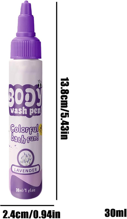 Bath Crayons, 30ml Washable Educational Fun Crayons for Kids, Shower Markers for Bathroom, Tile, Wall Art, Safe Playtime Drawing for Boys, Girls, and Creative Learning