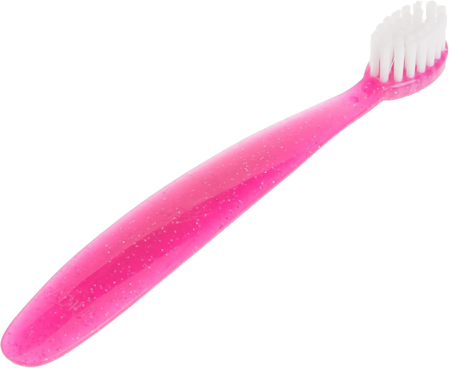 RADIUS Totz Toothbrush Extra Soft Brush BPA Free & ADA Accepted Designed for Delicate Teeth & Gums for Children 18 Months & Up - Pink Sparkle - Pack of 2