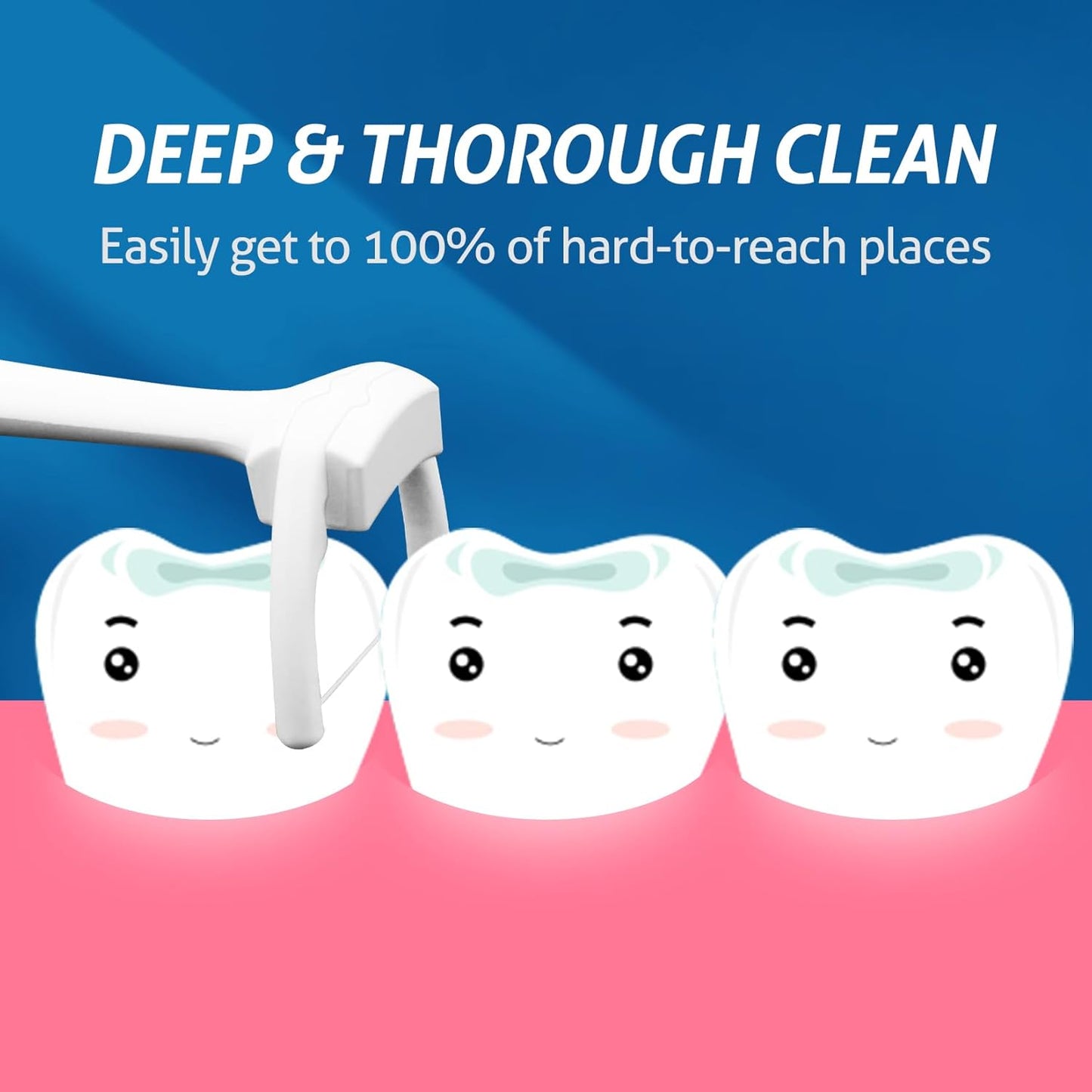 Ultraclean Access Flosser Refill Heads, Compatible with Listerine Ultraclean Access Flosser, Mint 54 Count (Pack of 1)