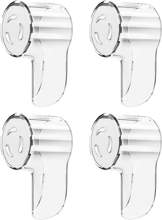 Toothbrush Head Covers for iO Toothbrush Heads,Toothbrush Caps Suitable for Electric Toothbrush Head, iO Brush Head Covers for Travel&Home (4 Pcs, Transparent)