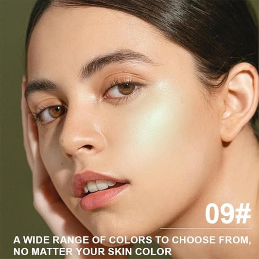 Matte Powder Blush for Cheeks – Long Lasting Natural Face Blusher Makeup, Lightweight Blendable Cheek Color for Women, Vegan & Cruelty-Free – #09 Light Cyan Green