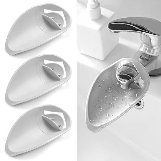 3Pcs Faucet Extender for Toddlers, Adjustable Faucet Extender for Bathroom Sink, Splash Proof Faucet Extender for Children's Hand Washing, Tooth Brushing