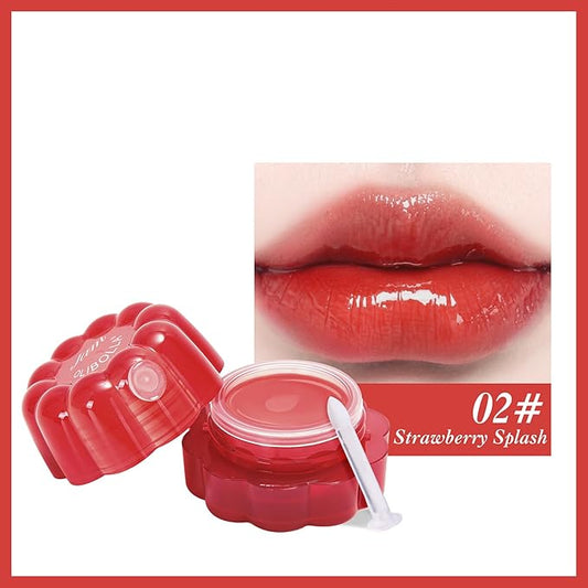 Lip Jam Pudding Pot - Multi-Use for Lips & Cheeks, Plumping & Non-Sticky Lip Gloss, Glossy Finish, All-Day Wear, Non-Drying & Blendable Formula, Natural Lip Tint and Cream Blush (0.12 fl.oz)