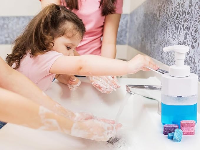 USKICH Foaming Hand Soap Tablet Refills -12Pack | Eco Friendly Products & Cleaning Supplies | Variety Fragrance Soap Refills Tablets for Using With Foaming Hand Soap Dispenser (12 x 8 Fl oz bottles)