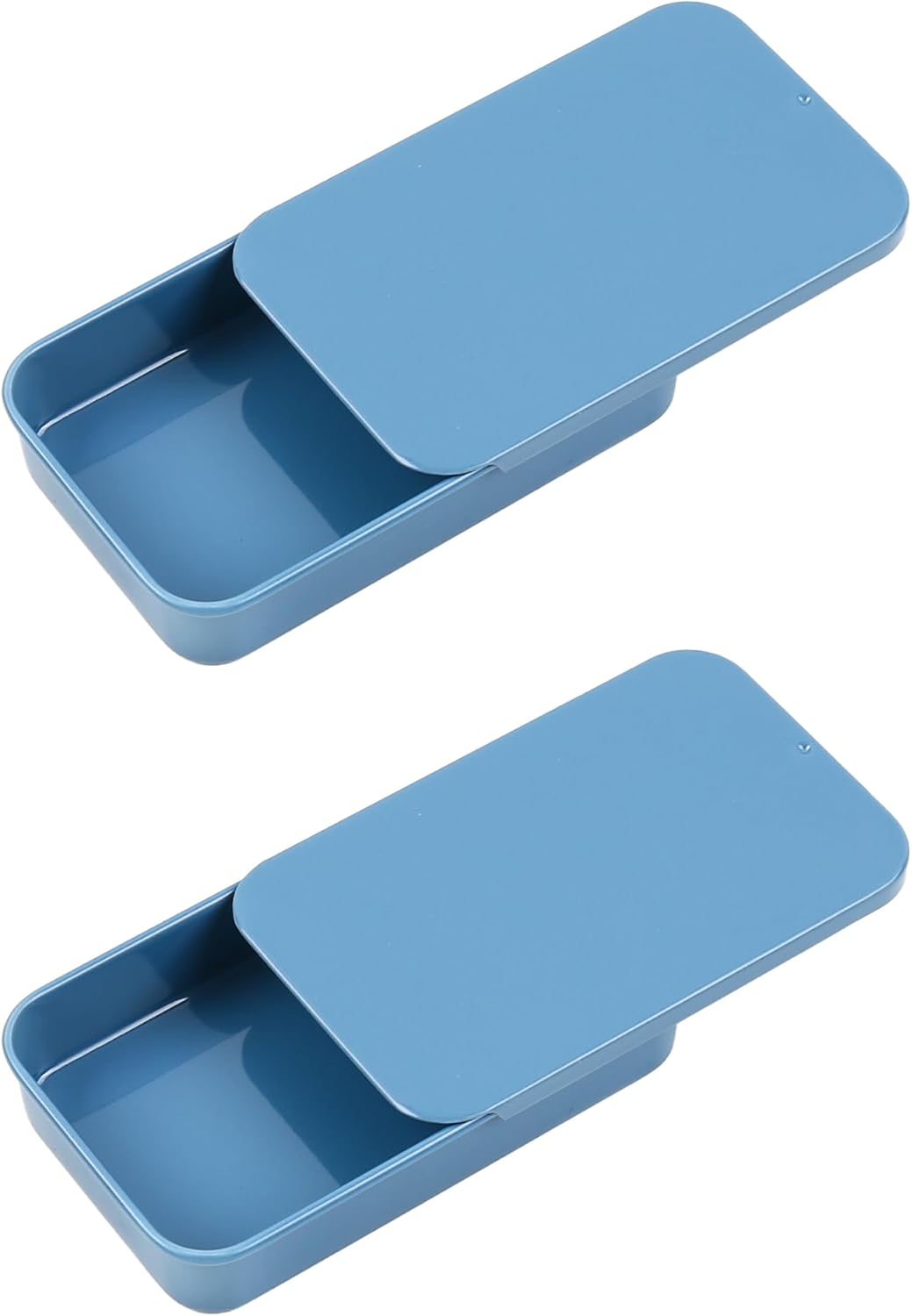 2Pack Dental Floss Portable Case,Dental Floss Dispenser,Convenient Refillable Glide Travel Adult Floss Box for Travel, Dates,Dinners and Hotels(Blue)