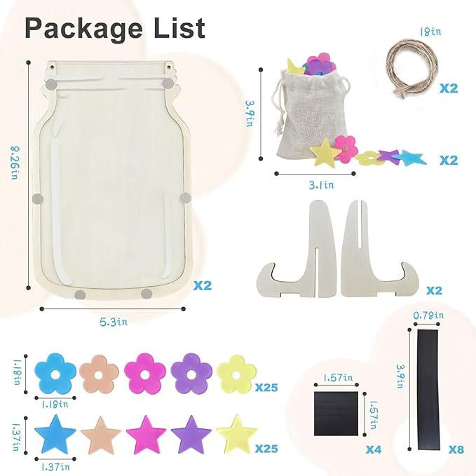 2 PACK Reward Jars for Kids: Magnetic Star Jar Reward System for Classroom & Home - Back To School Class Positive Behavior Incentive Jar for Teacher - 3 Options Placement