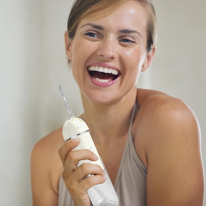 Mini Water Dental Flosser Pick for Travel, Rechargeable Oral Irrigator, Portable Collapsible Water Teeth Cleaner for Braces and Dental Care Sensitive Teeth On-The-Go Use