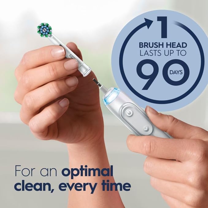Oral-B Genius X Limited Rechargeable Electric Toothbrush with 1 Replacement Brush Head, Travel Case, White