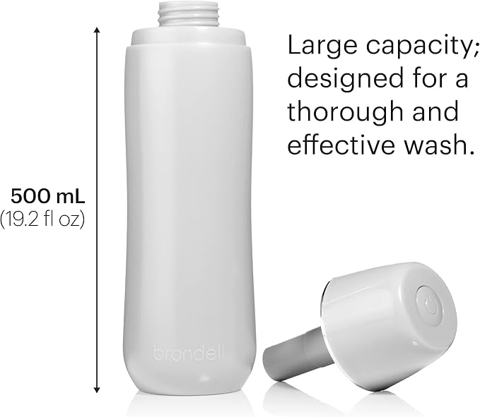 Brondell GoSpa Advanced Portable Bidet for Travel–Pop-Up Nozzle System –High-QualityCompact Bidet with Discreet Travel Bag for Convenient Storage–500mL, Gray