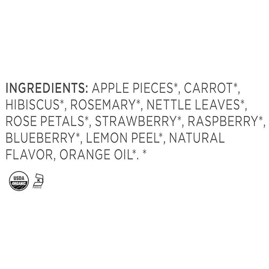 Tea Forte Radiance Premium Organic Loose Leaf Caffeine-Free Herbal Tea Blend Canister, Makes 35-50 Cups