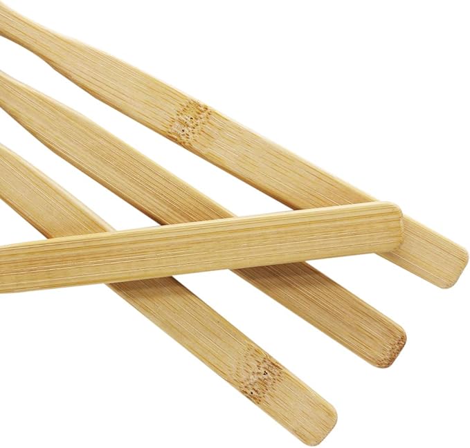 Super Hard Toothbrush Bamboo Toothbrush Large Brush Head Manual Toothbrsuh Hard Bristles Pack of 4