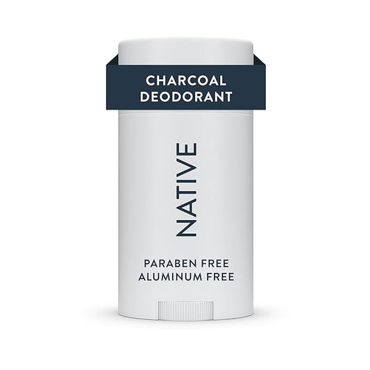 Native Deodorant | Natural Deodorant for Men, Aluminum Free with Baking Soda, Probiotics, Coconut Oil and Shea Butter | Charcoal