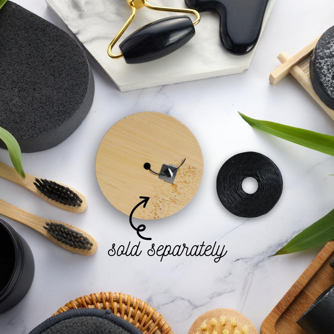 BOONBOO Dental Floss Refill Rolls, Charcoal Woven Thread, 2 Pack, Mint