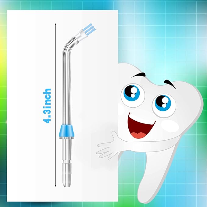 Nuanchu 8 Pieces Compatible with Waterpik Replacement Flossers Replacement Tips, Classic Jet Tips Flosser Refill Heads Replacement Heads for Water Toothpick