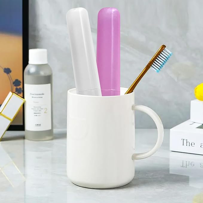 28 Pcs Travel Toothbrush Covers - 7 Color Portable Toothbrush Case, Tooth Brush Cover Cap in Bulk for Daily Use, Kids School & Trip, Camping, Vacation Essentials (Bulk Pack of 28)