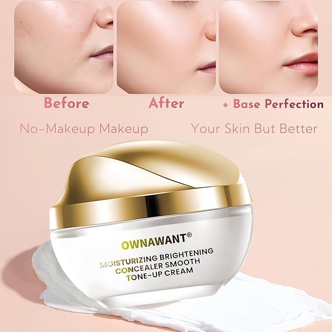 crema de maquillaje, Moisturizer brightening concealer smooth, tone up cream (1PCS)