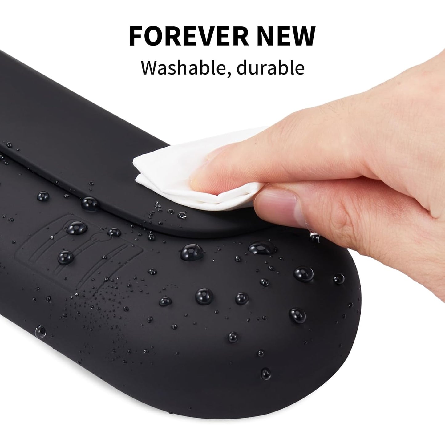 2 IN 1 Silicone Makeup Brush Holder with Beauty Make Up Sponge Holder Case：Soft Portable Cosmetic Face Brushes Holder with Upgrade Anti-Fall Out Magnetic Closure - Black