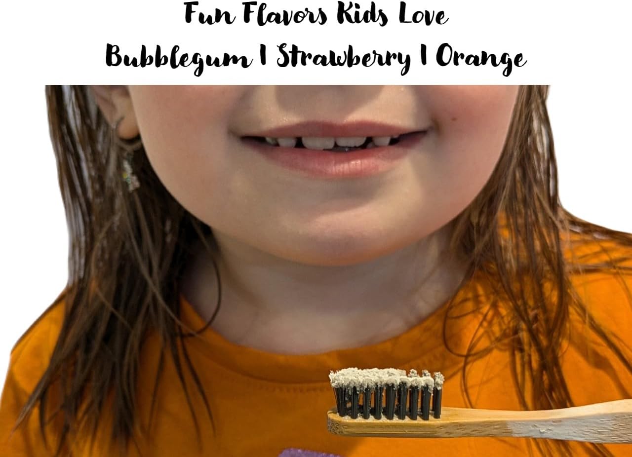 Simply Sooney Remineralizing Vegan Mineral Toothpaste Powder I Bubblegum Nano-hydroxyapatite Formula for Kids and Adults I Natural Whitening I Stronger Teeth 1.5oz (1.5 oz jar)