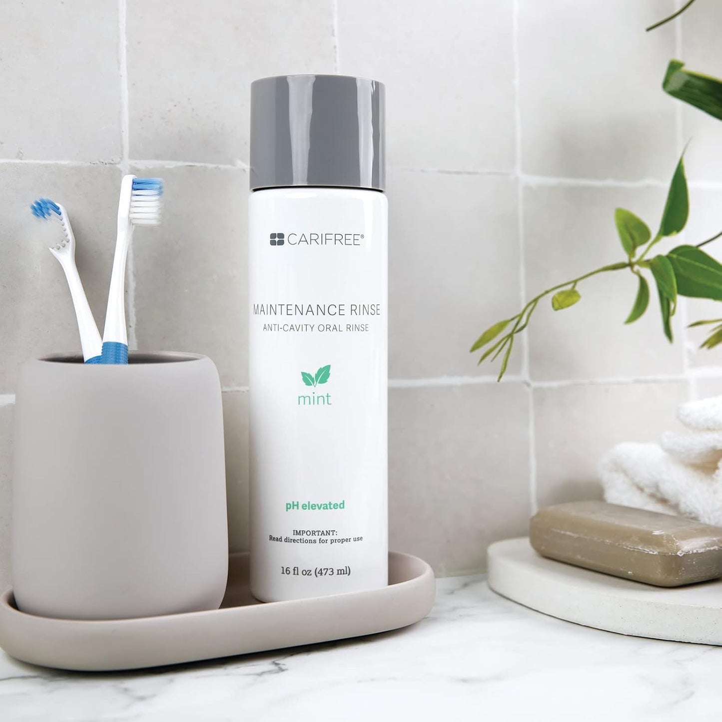 CariFree Maintenance Rinse, Mint Flavored, Anti-Cavity Fluoride Mouthwash, Dentist Recommended, Prevents Oral Decay, Freshens Breath, Alcohol-Free, Neutralizes pH (Previously CTx3)