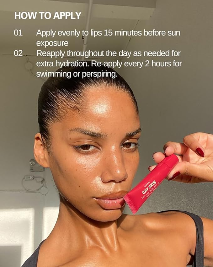 Cay Skin Isle Lip Balm SPF 30 – High Shine, Hydrating + Sheer Lip Gloss in Vanilla Brown Sugar Flavor – Formulated with Natural Ingredients for All Skin Tones – 3-Pack, Coral, 1.05 oz