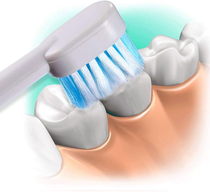 Replacement Tips for Waterpik Aquarius Water Flosser, Compatible with Waterpik Water Flossers Toothbrush Replacement Heads (6 Brush Head Tips)