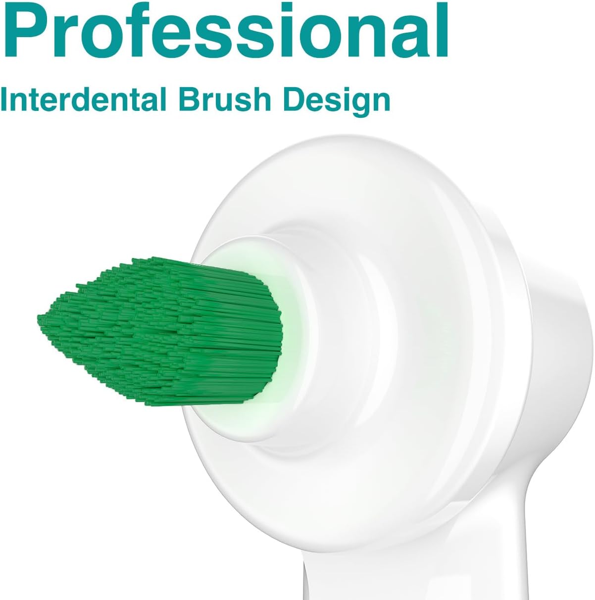 Interdental Replacement Brush Heads for Oral-B Electric Toothbrushes（Except The iO Series）, 2-Pack, Ideal for Braces, Between Teeth, and Back Teeth Cleaning