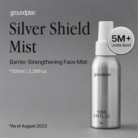 Silver Shield Mist - Facial Barrier Toner Spray, 80% Witch Hazel Water, Centella Asiatica for Skin Barrier Repair, Recovery Calming Mist for Sensitive Skin, Korean Skin Care (3.38 fl oz)