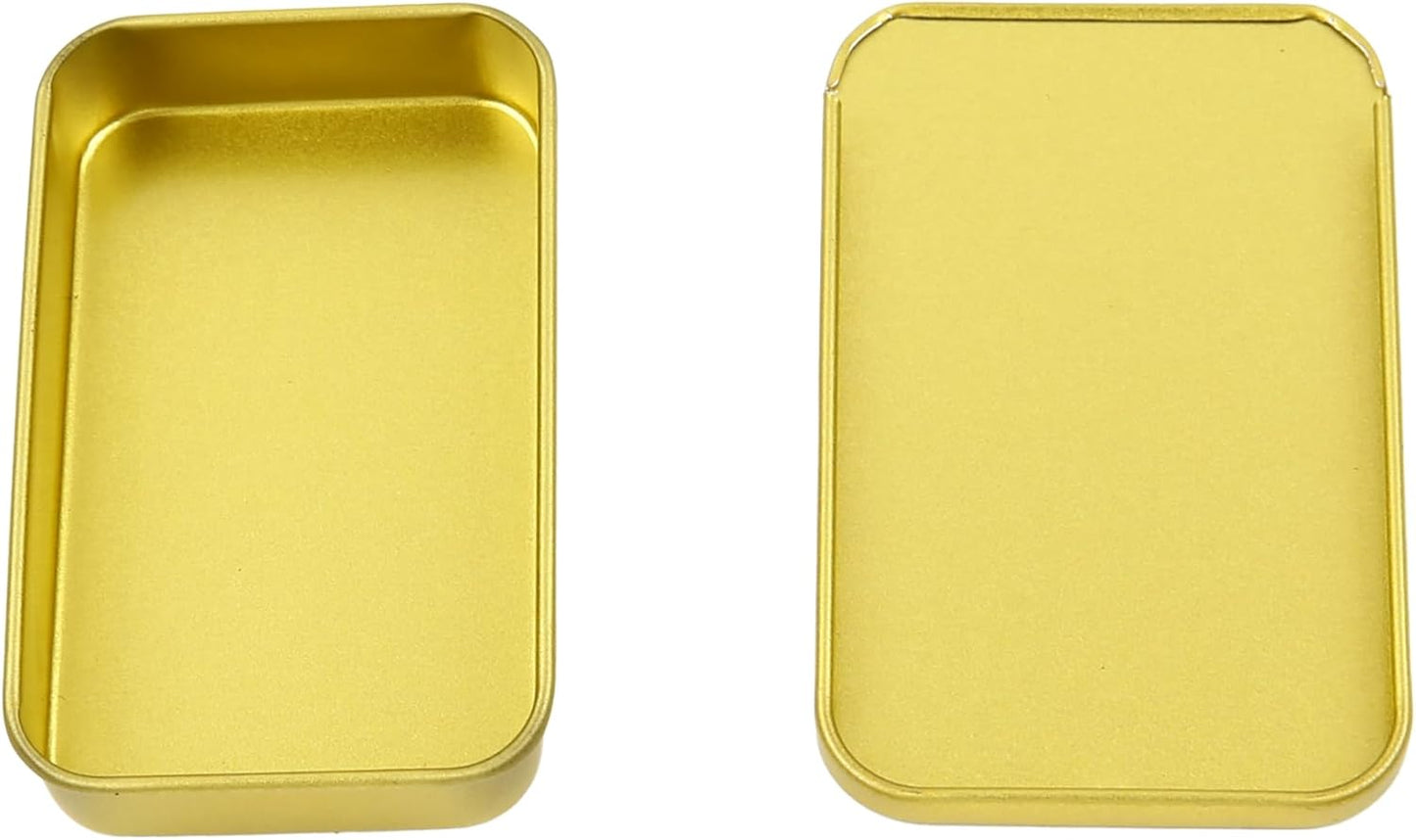 2Pack Dental Floss Portable Case,Dental Floss Dispenser,Convenient Refillable Glide Travel Adult Floss Box for Travel, Dates,Dinners and Hotels(Golden)