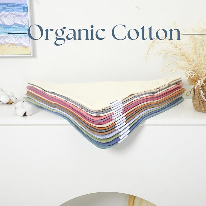 Bandana Bibs with 3 Waterproof Lining Organic Cotton Drool Bibs for Adults and Children, Adjustable Snaps