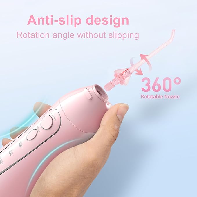Replacement Water Flosser Tips for COSLUS Oral Irrigator, Dental Flosser Jet Tips Compatible with COSLUS C20 (F5020E), E40 (WFP14), C31 (F5023), C50, and C51 Water Flosser (Pink)