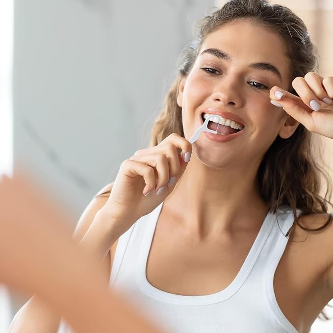 Dental Floss Picks Extra Strong Professional Clean Flosser Picks | Toothpicks for Adults | Easy Grip Handle | Fresh Mint, 50 Count