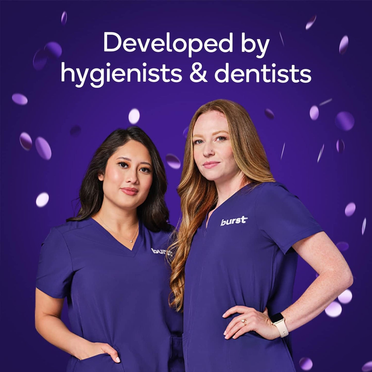 Burst Sensitive Teeth Whitening Strips (Mint) | 20 Strips/10 Treatments – Each with 1 Upper/1 Lower | Visible Results in 15 Minutes | No-Slip Grip | Enamel-Safe Whitening Kit