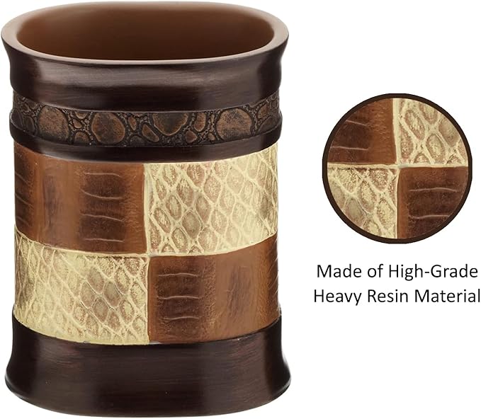 Zahari Home Zambia Stylish Tumbler Modern Classic Luxury Decor Animal Print Western Design Bathroom Cup