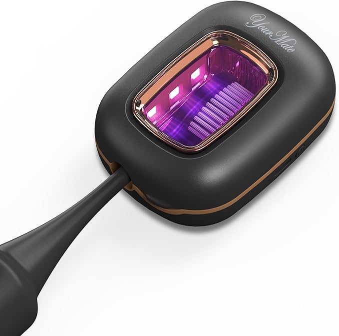 YourMate Rechargerable UVC Toothbrush Sanitizer Case Pro Compatible with Electric Toothbrush Heads/Regular Toothbrushes Travel Toothbrush Covers Case Magnetic Holder for Houshold/Traveling Black