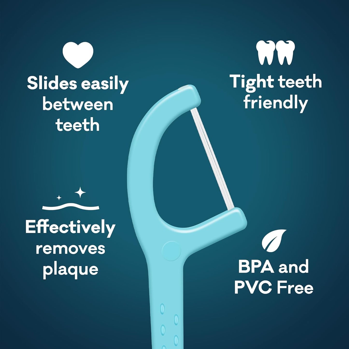 Grin Tooth Picks Flossers for Adults – Manuka Oil Infused Dental Floss Picks for Teeth Cleaning - Natural Mint Flavor - 100% Recycled Plastic Handle - 80 Count Canister (Pack of 3)