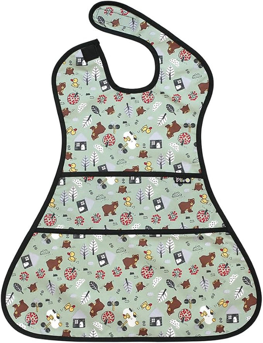 Long Sleeve Waterproof Bib for Toddlers – Soft Feeding Smock for Baby Mealtime, Self-Feeding,BPA-Free, Easy Clean