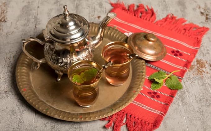 Sadaf Organic Moroccan Mint Tea - Mint Tea Bags - Ideal for Hot or Iced Tea - Organic Herbal Tea - Kosher - 18 Wrapped Tea Bags